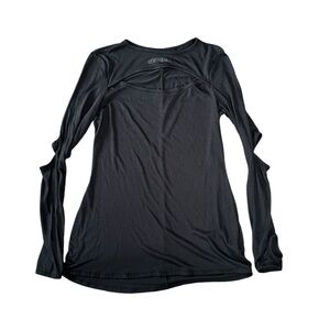 Gymshark black keyhole blouse